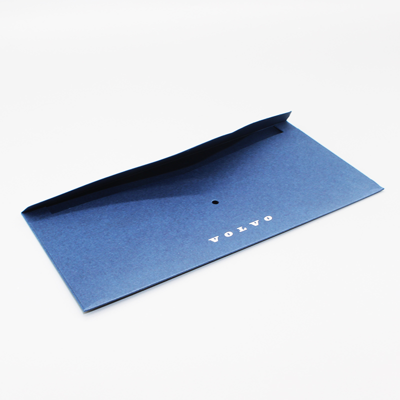 20-信封：蓝色卡纸烫亚银、模切、糊合